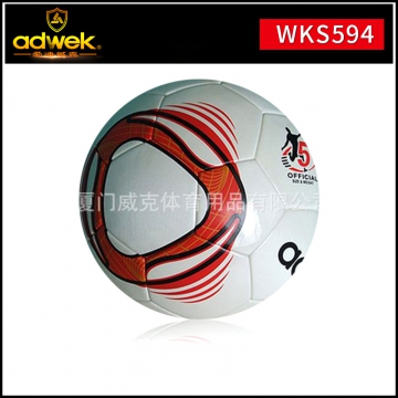 5#专业比赛贴皮足球 爱迪威克WKS594正品室内足球 EVA环保足球
