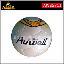 欧威尔专业品牌足球 AWS-5811亮面PU革5号沙滩足球装备学生用品