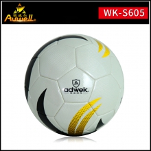 标准比赛用5号蜂窝纹PU足球 爱迪威克WK-S605白色训练足球
