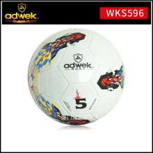 爱迪威克优质5号正品足球 WKS596白色镜面胶粘贴皮足球