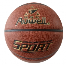 欧威尔AW-8014品牌篮球7# 厦门牛皮超纤篮球高弹力学校比赛专业球