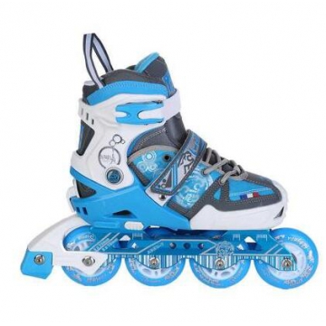 L捷豹LH-X1套装中码（蓝色）溜冰鞋