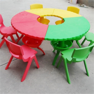 幼儿园新型圆形拼搭桌